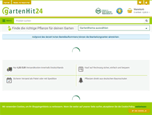Tablet Screenshot of gartenhit24.de